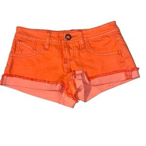 Volcom Women’s Orange Melon Colored Shorts Size 0